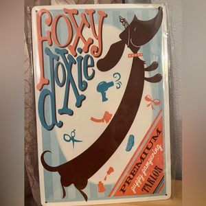 Dachshund 12”x8” tin decor sign